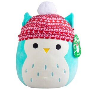 Squishmallows Original - Winter Hat Winston the Owl - 10 Inch Plush Stuffie